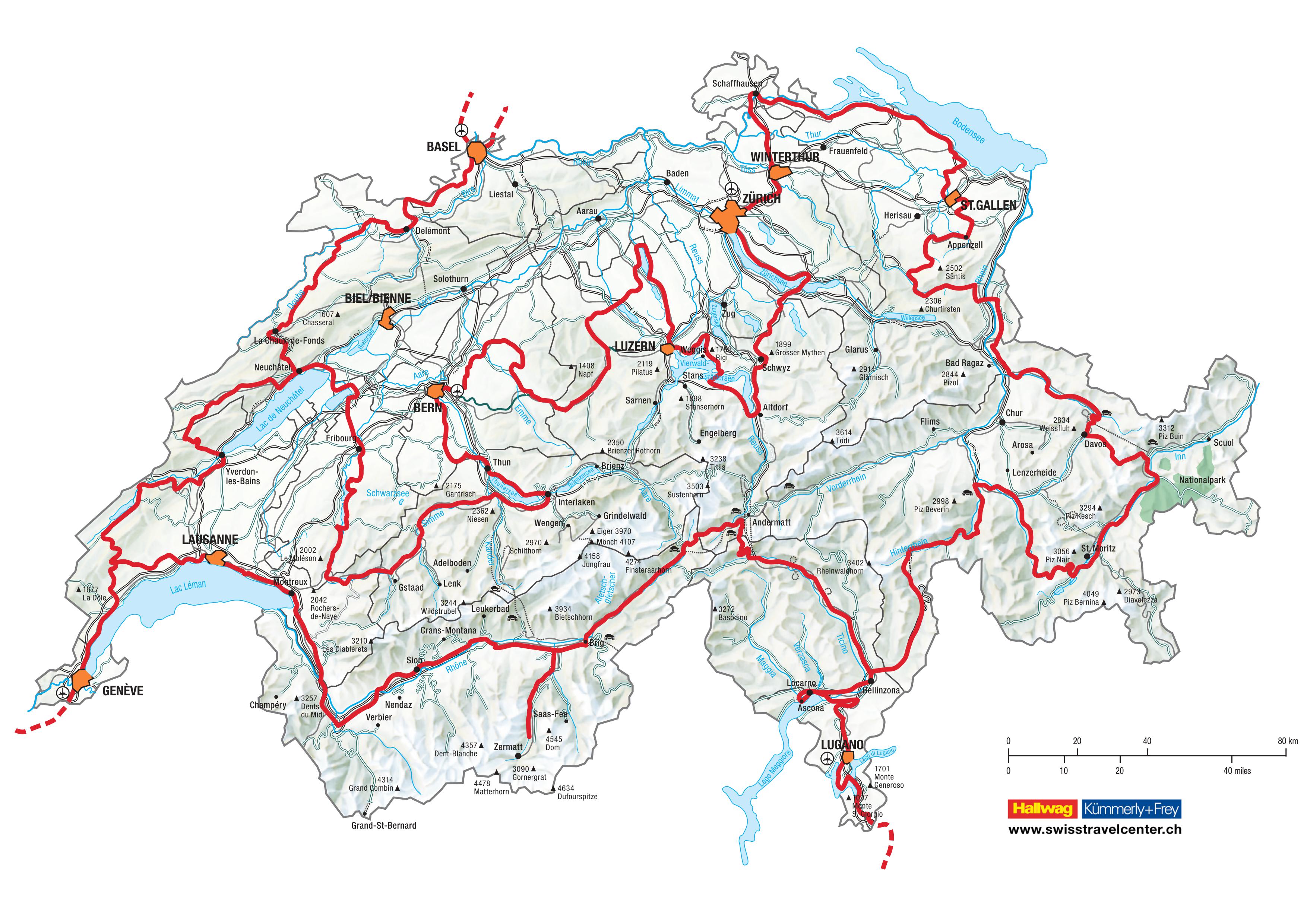 Grand Tour of Switzerland_map